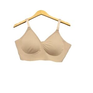 EBY Pain Relief Bra Sz L DD Nude Comfortable Full Coverage Everyday Wireless
